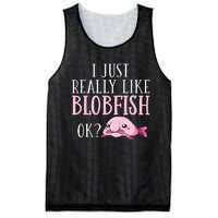 Blobfish Bob Fish Funny Cute Blob Blobby Mesh Reversible Basketball Jersey Tank