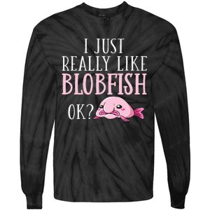 Blobfish Bob Fish Funny Cute Blob Blobby Tie-Dye Long Sleeve Shirt