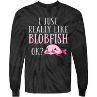 Blobfish Bob Fish Funny Cute Blob Blobby Tie-Dye Long Sleeve Shirt