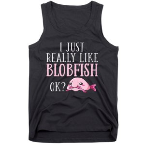 Blobfish Bob Fish Funny Cute Blob Blobby Tank Top