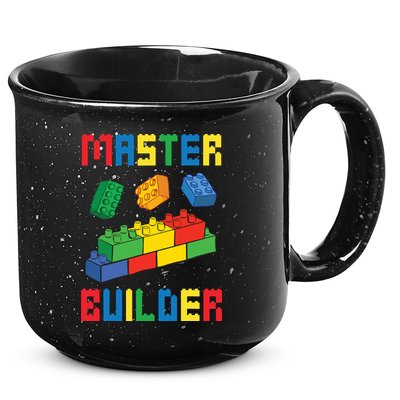 Brick Builder Funny Blocks Building Master Builder Toys 15oz Campfire Ceramic Mug