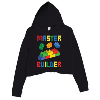 Brick Builder Funny Blocks Building Master Builder Toys Crop Fleece Hoodie