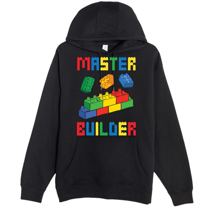 Brick Builder Funny Blocks Building Master Builder Toys Premium Pullover Hoodie