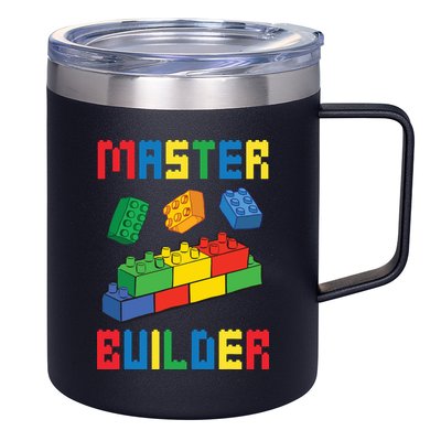 Brick Builder Funny Blocks Building Master Builder Toys 12oz Stainless Steel Coffee Mug