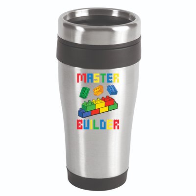 Brick Builder Funny Blocks Building Master Builder Toys 16oz Travel Tumbler