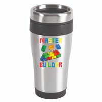 Brick Builder Funny Blocks Building Master Builder Toys 16oz Travel Tumbler