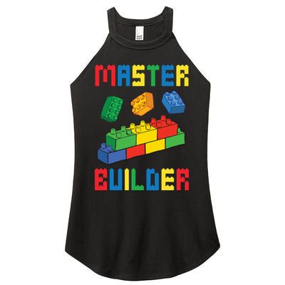 Brick Builder Funny Blocks Building Master Builder Toys Women's Perfect Tri Rocker Tank