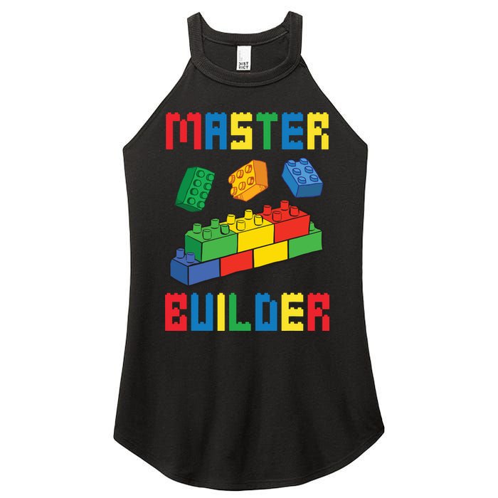Brick Builder Funny Blocks Building Master Builder Toys Women's Perfect Tri Rocker Tank