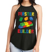 Brick Builder Funny Blocks Building Master Builder Toys Women's Perfect Tri Rocker Tank
