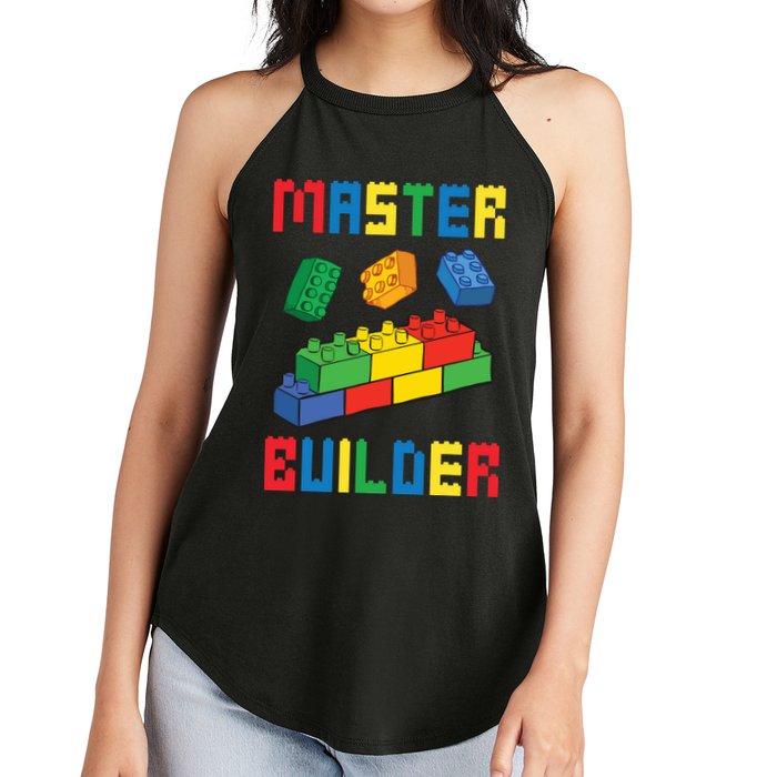 Brick Builder Funny Blocks Building Master Builder Toys Women's Perfect Tri Rocker Tank