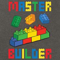 Brick Builder Funny Blocks Building Master Builder Toys Cotton Canvas Backpack