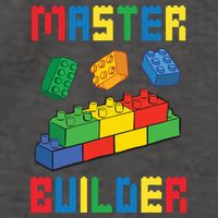 Brick Builder Funny Blocks Building Master Builder Toys Vector Backpack