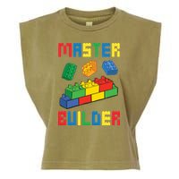Brick Builder Funny Blocks Building Master Builder Toys Garment-Dyed Women's Muscle Tee
