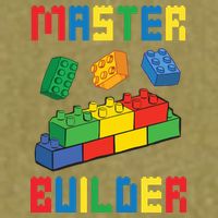 Brick Builder Funny Blocks Building Master Builder Toys Garment-Dyed Women's Muscle Tee