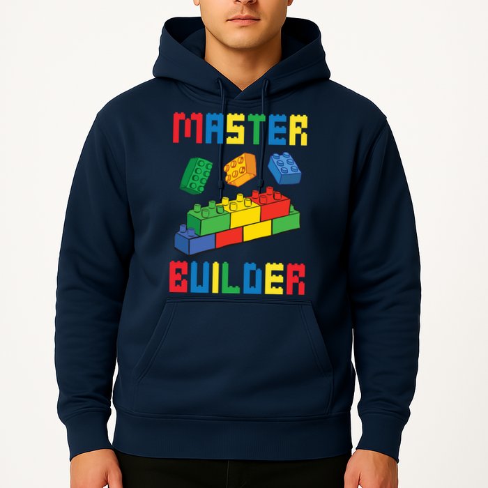 Brick Builder Funny Blocks Building Master Builder Toys Hoodie