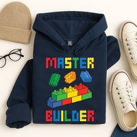 Brick Builder Funny Blocks Building Master Builder Toys Hoodie