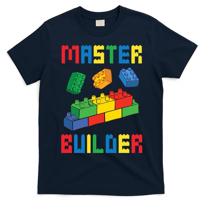 Brick Builder Funny Blocks Building Master Builder Toys T-Shirt