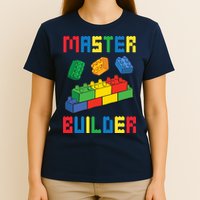 Brick Builder Funny Blocks Building Master Builder Toys T-Shirt