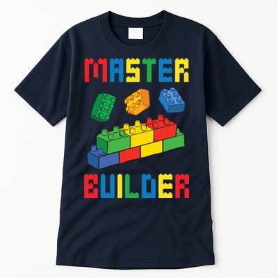 Brick Builder Funny Blocks Building Master Builder Toys Tall T-Shirt