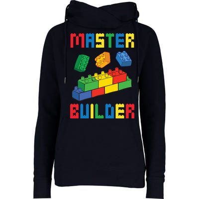 Brick Builder Funny Blocks Building Master Builder Toys Womens Funnel Neck Pullover Hood