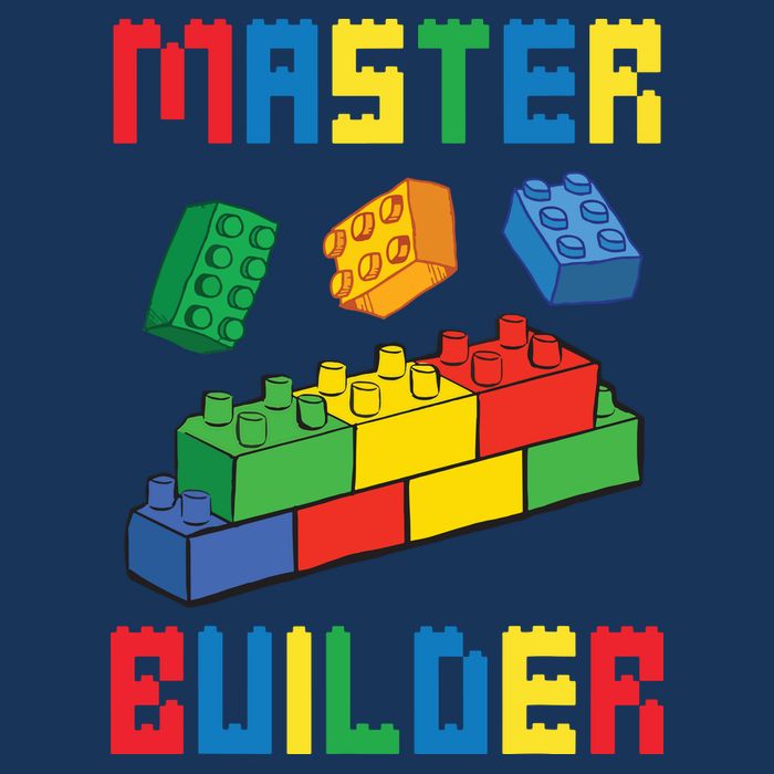 Brick Builder Funny Blocks Building Master Builder Toys Flat Bill Trucker Hat