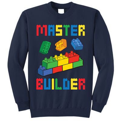 Brick Builder Funny Blocks Building Master Builder Toys Tall Sweatshirt