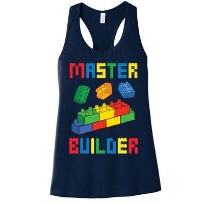 Brick Builder Funny Blocks Building Master Builder Toys Womens Tank Top