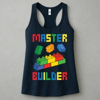 Brick Builder Funny Blocks Building Master Builder Toys Womens Tank Top