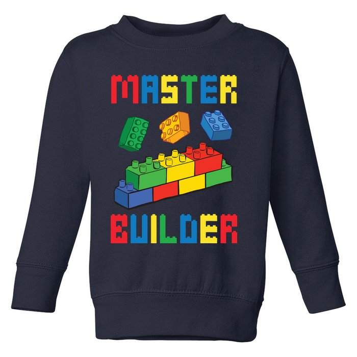 Brick Builder Funny Blocks Building Master Builder Toys Toddler Sweatshirt