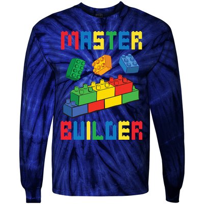 Brick Builder Funny Blocks Building Master Builder Toys Tie-Dye Long Sleeve Shirt