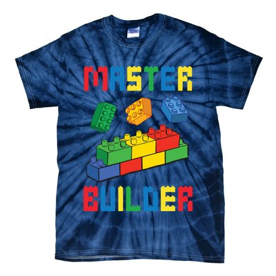 Brick Builder Funny Blocks Building Master Builder Toys Tie-Dye T-Shirt