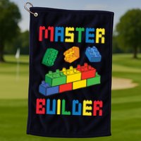 Brick Builder Funny Blocks Building Master Builder Toys Golf Towel
