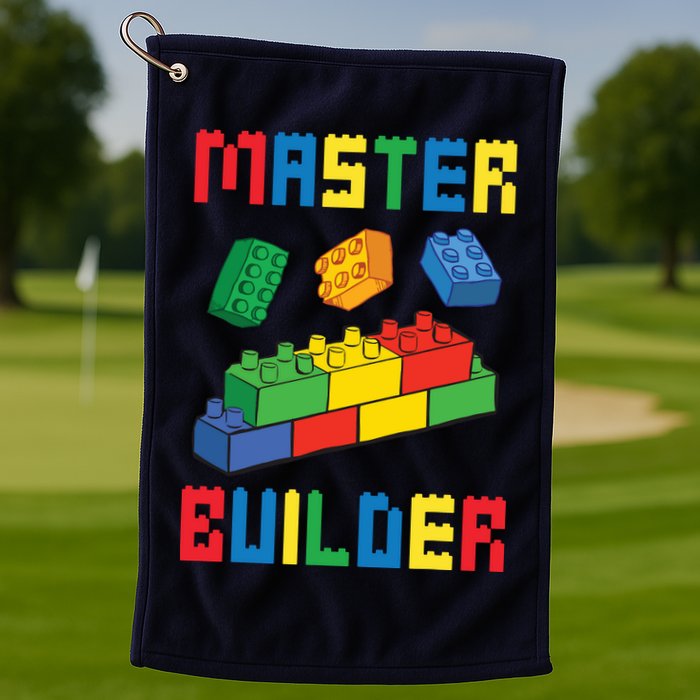 Brick Builder Funny Blocks Building Master Builder Toys Golf Towel
