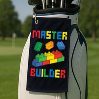 Brick Builder Funny Blocks Building Master Builder Toys Golf Towel