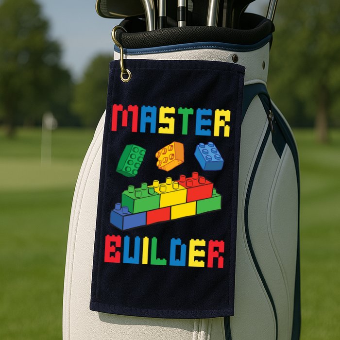 Brick Builder Funny Blocks Building Master Builder Toys Golf Towel