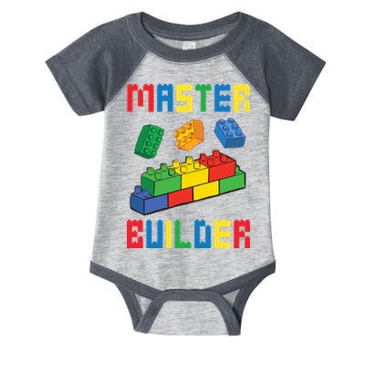 Brick Builder Funny Blocks Building Master Builder Toys Infant Baby Jersey Bodysuit
