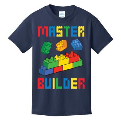 Brick Builder Funny Blocks Building Master Builder Toys Kids T-Shirt