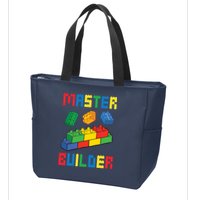 Brick Builder Funny Blocks Building Master Builder Toys Zip Tote Bag