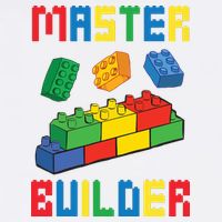 Brick Builder Funny Blocks Building Master Builder Toys Garment-Dyed Sweatshirt
