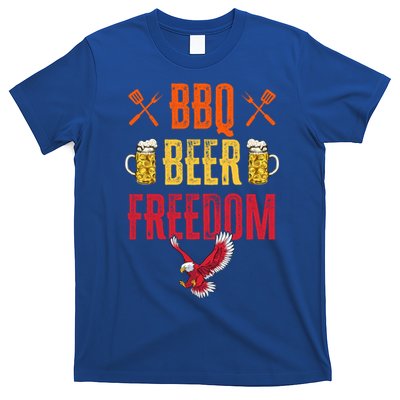 Bbq Beer Freedom Usa America 2020 Proud Patriot Gift T-Shirt
