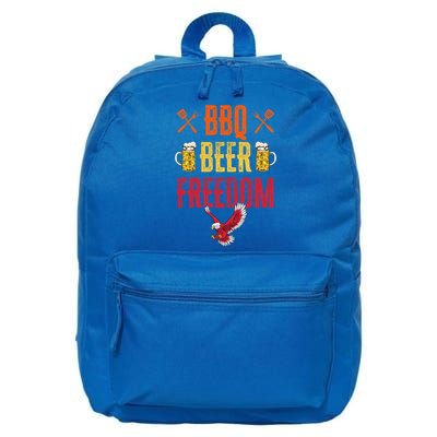 Bbq Beer Freedom Usa America 2020 Proud Patriot Gift 16 in Basic Backpack