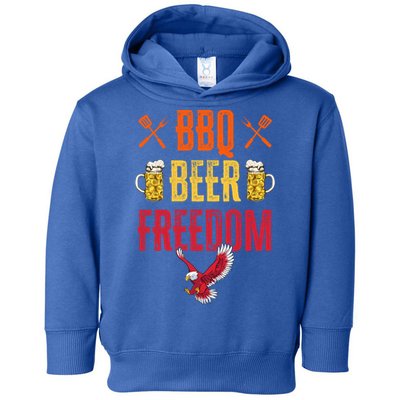 Bbq Beer Freedom Usa America 2020 Proud Patriot Gift Toddler Hoodie