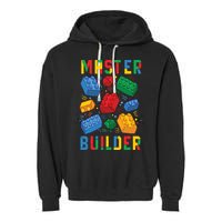 Brick Builder Funny Blocks Master Builder Garment-Dyed Fleece Hoodie