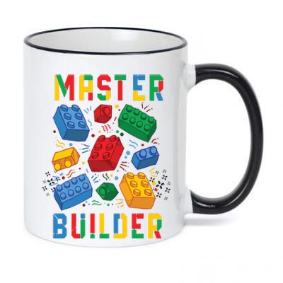 Brick Builder Funny Blocks Master Builder 11oz Black Color Changing Mug