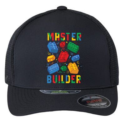 Brick Builder Funny Blocks Master Builder Flexfit Unipanel Trucker Cap