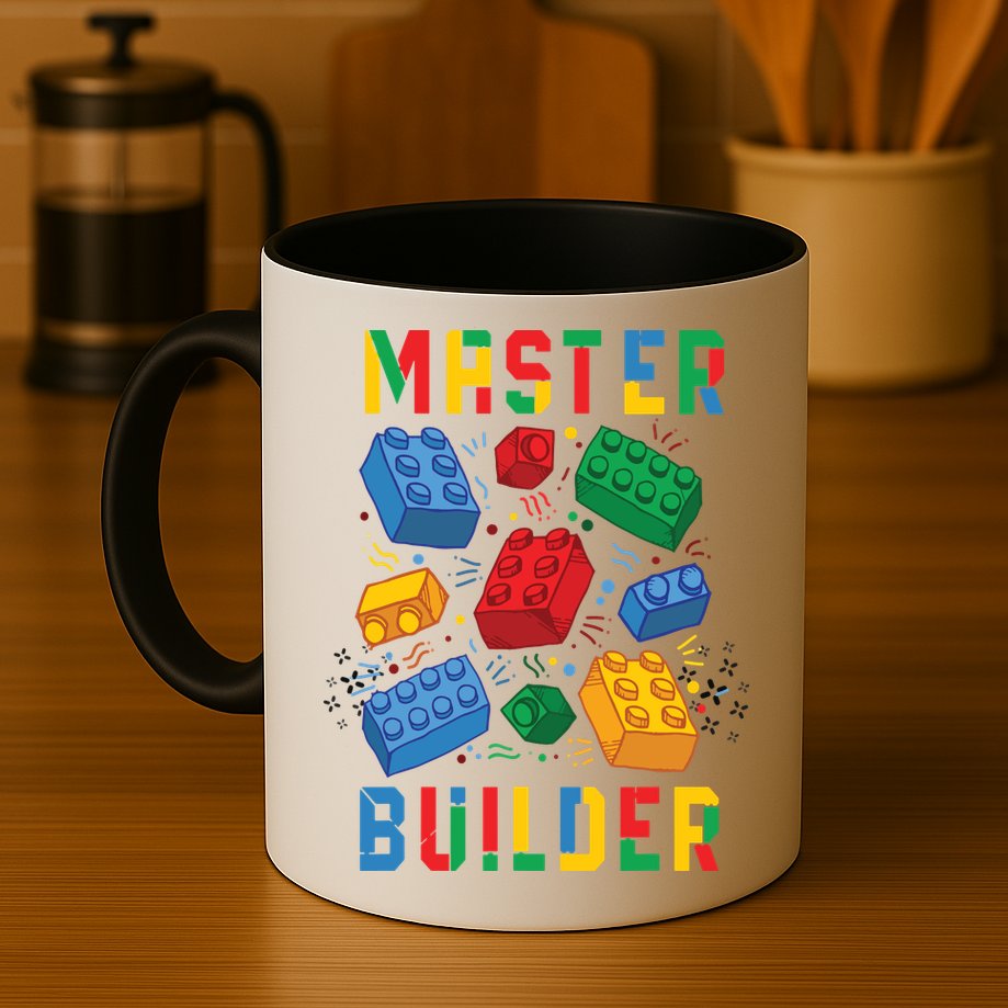Brick Builder Funny Blocks Master Builder Mug