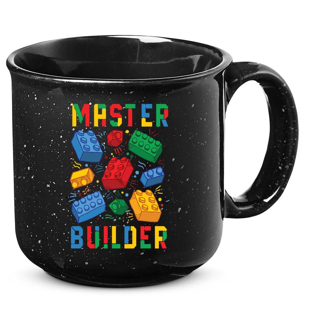 Brick Builder Funny Blocks Master Builder 15oz Campfire Ceramic Mug