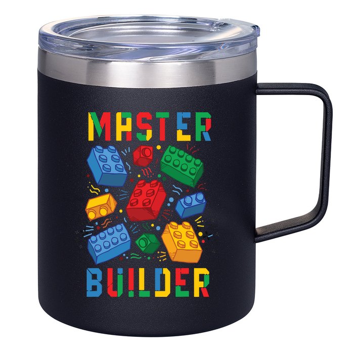 Brick Builder Funny Blocks Master Builder 12oz Stainless Steel Coffee Mug