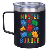 Brick Builder Funny Blocks Master Builder 12oz Stainless Steel Coffee Mug