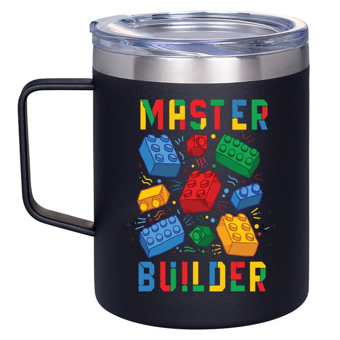 Brick Builder Funny Blocks Master Builder 12oz Stainless Steel Coffee Mug